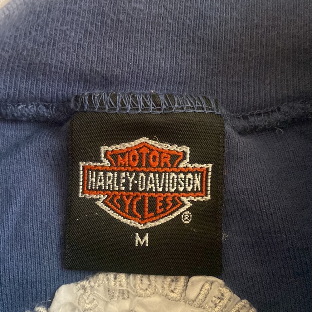 Harley-Davidson Blue Sleeveless Tank Top - Picture 3 of 3